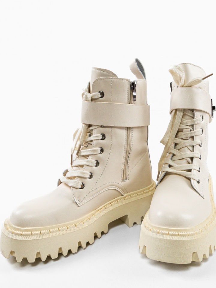 Tronchetti da donna Beige Sobek - Img 5