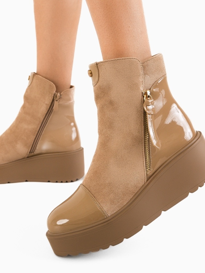 Tronchetti da donna Beige Tomber - Img 4