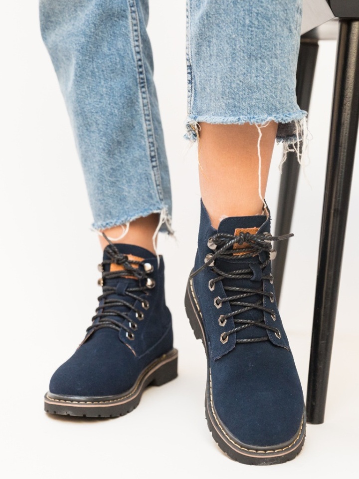 Tronchetti da donna Blu navy Fenko - Img 5