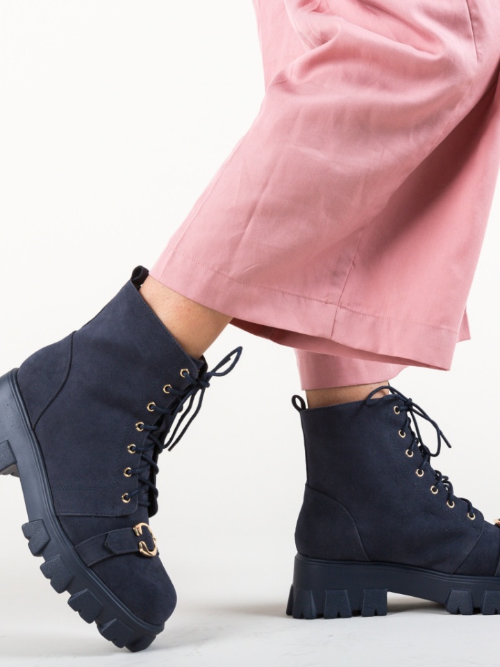 Tronchetti da donna Blu navy Raees - Img 3