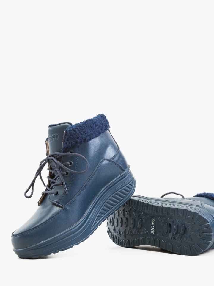 Tronchetti da donna Blu navy Ware - Img 4