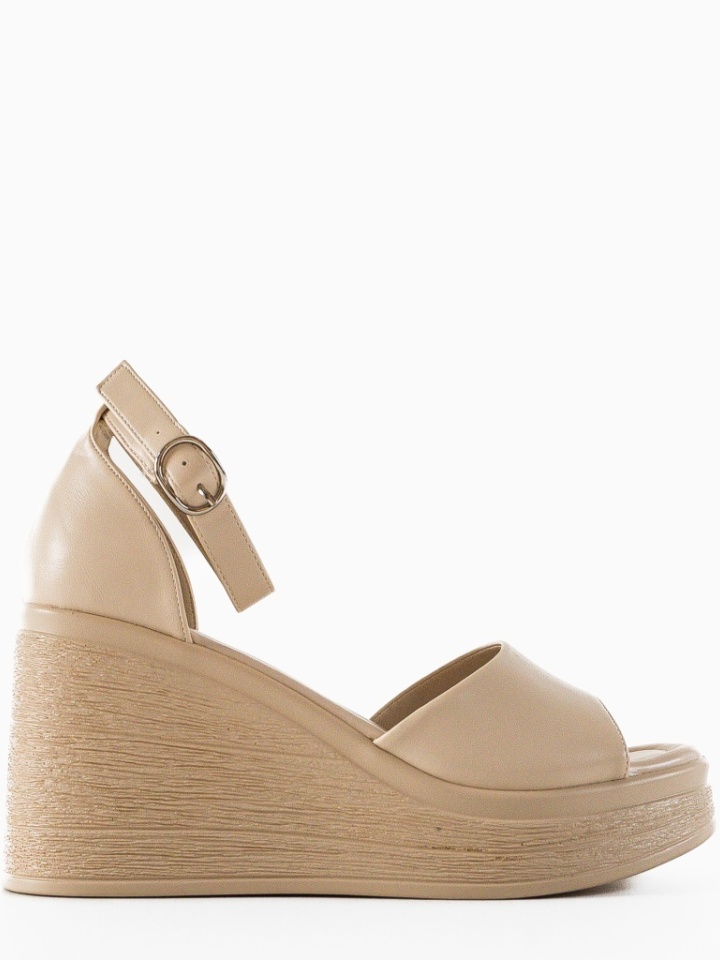Sandali con plateau Beige Grande - Img 6