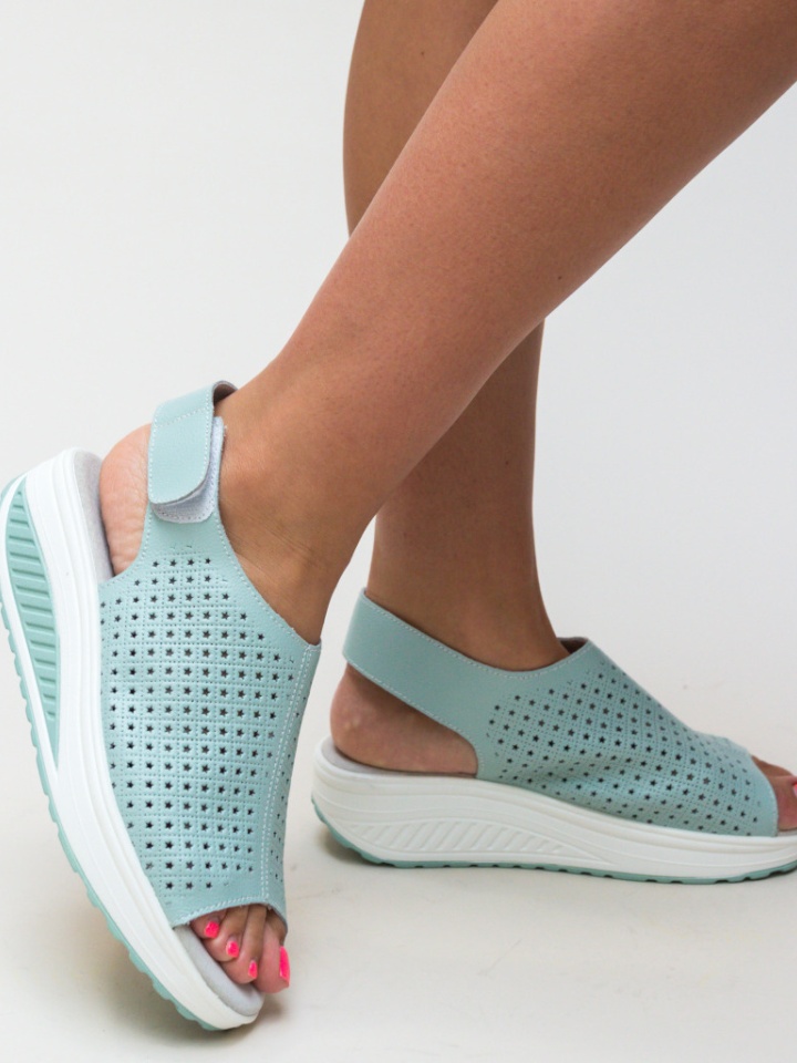 Sandali con plateau Blu Liberty - Img 3