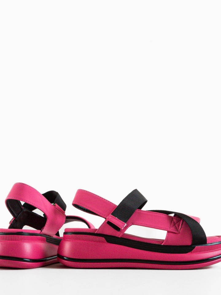 Sandali con plateau Fuchsia Corfu - Img 5
