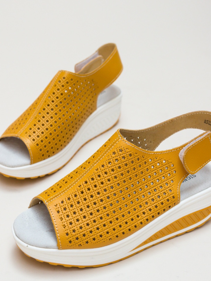 Sandali con plateau Gialli Liberty - Img 6