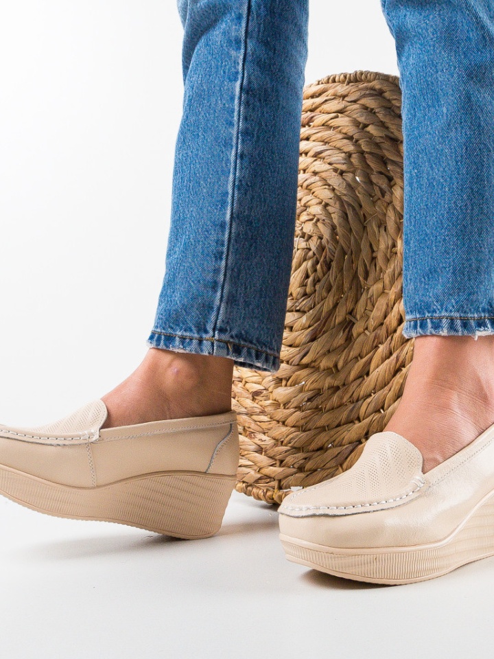 Scarpe casual Beige Ely - Img 3
