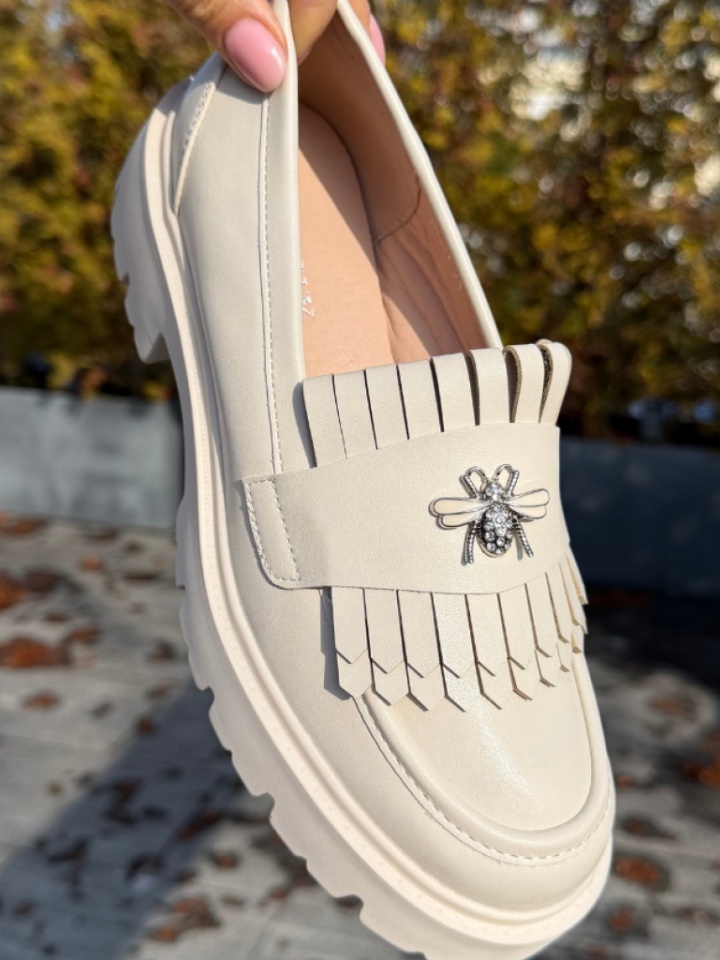 Scarpe casual Beige Trevy - Img 2