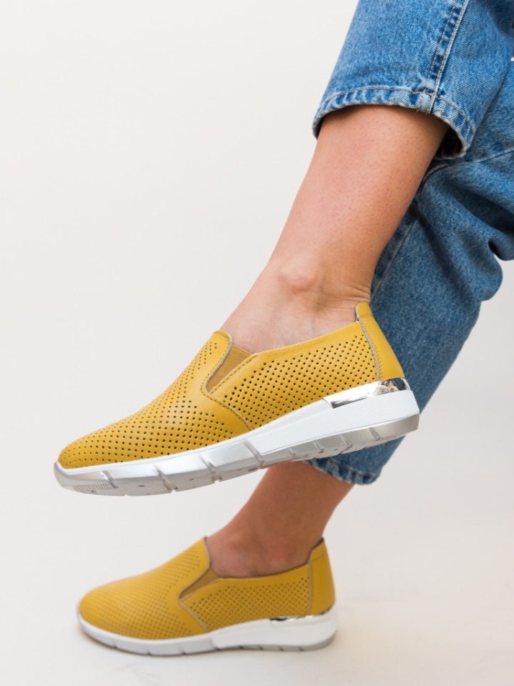 Scarpe casual Gialle Pufine - Img 4