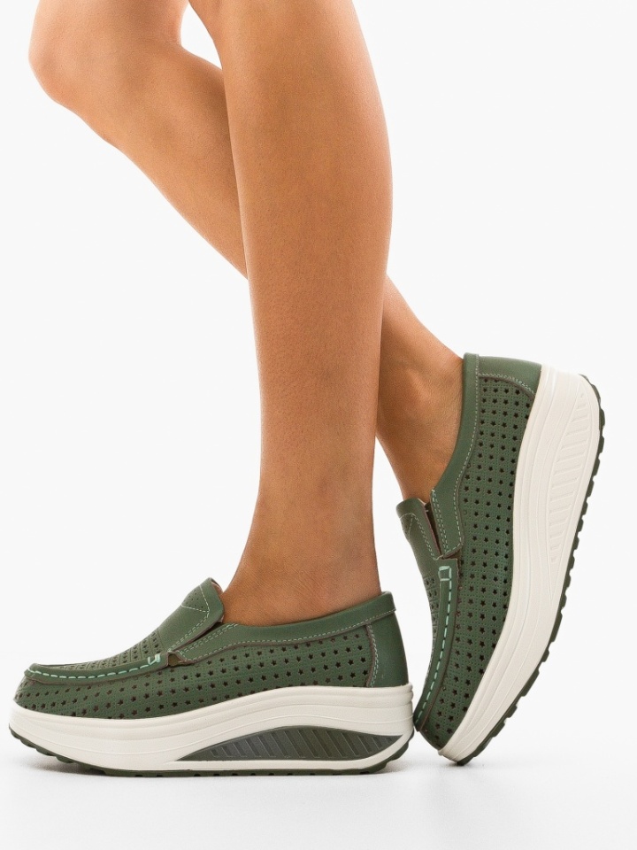 Scarpe casual Verde Bicaz - Img 3