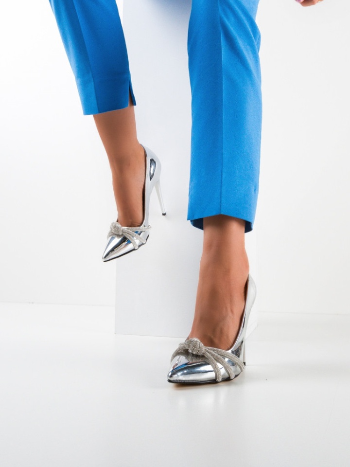 Scarpe da donna Argento Mogles - Img 4