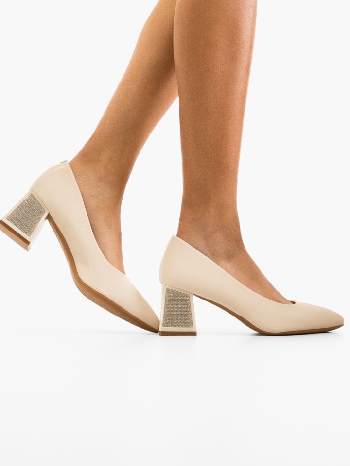 Scarpe da donna Beige Harrel - Img 1