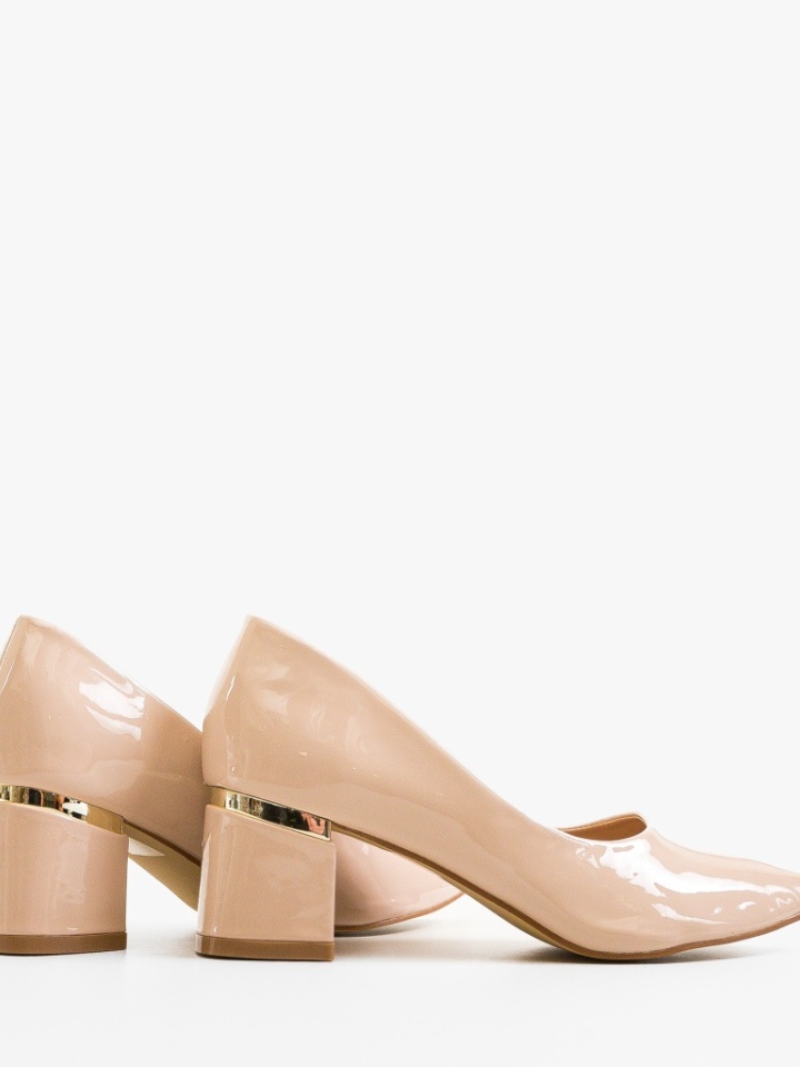 Scarpe da donna Beige Tyrkas - Img 4