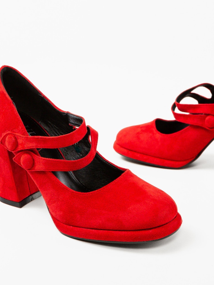 Scarpe da donna Rosse Vintage - Img 4
