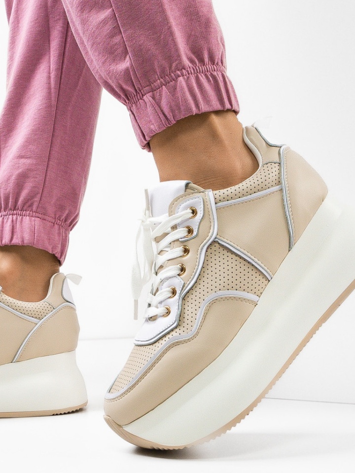 Scarpe sportive Beige Emiel - Img 2