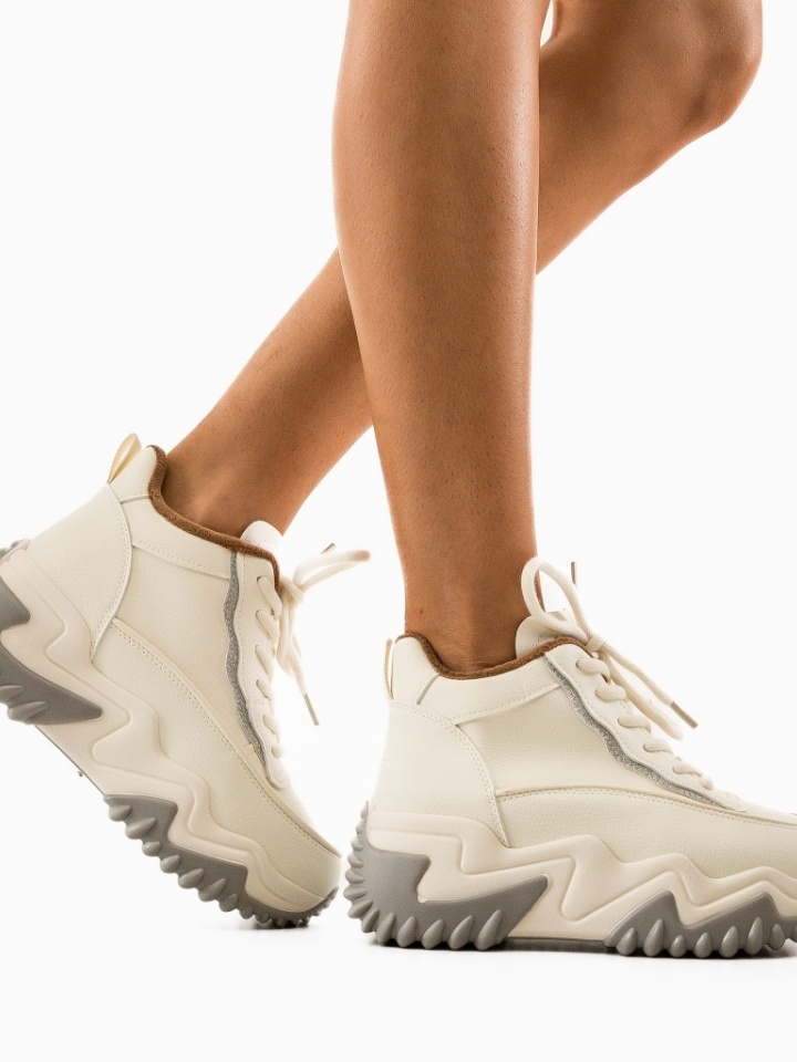 Scarpe sportive Beige Ergyna - Img 2