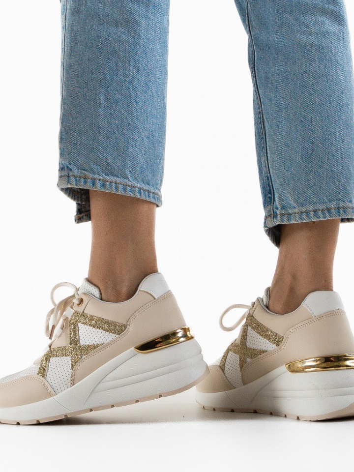 Scarpe sportive Beige Isobel - Img 3