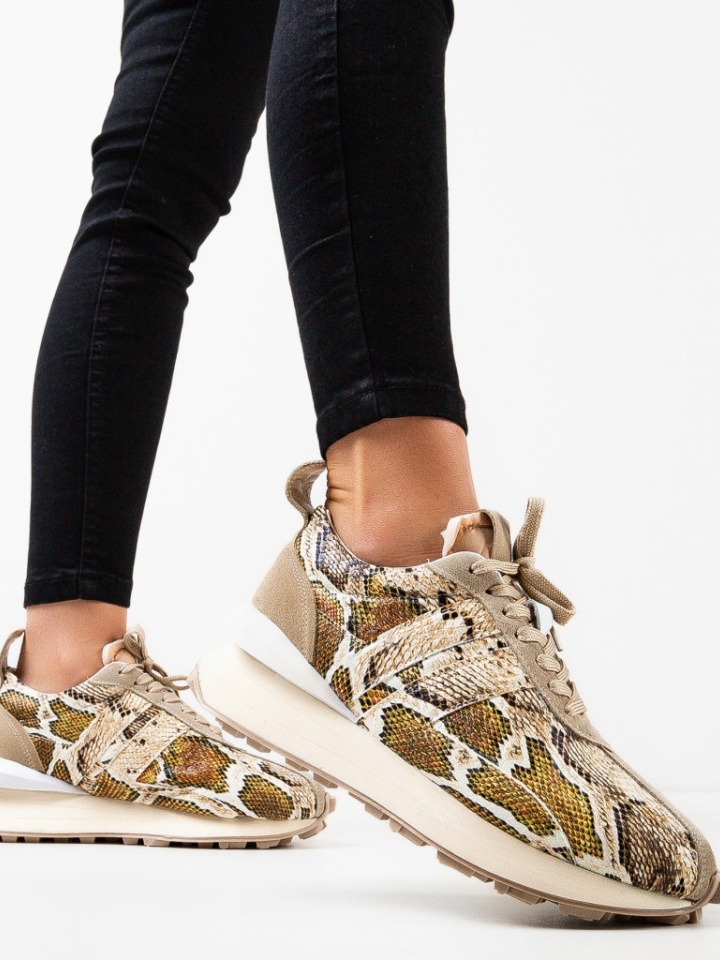 Scarpe sportive Beige Jaslene - Img 4
