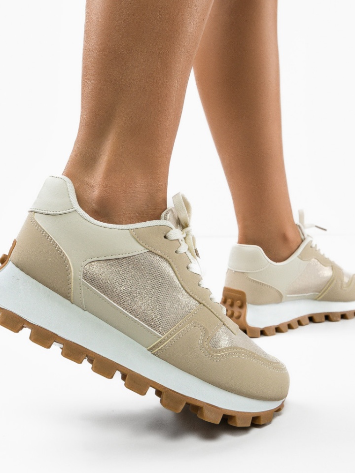 Scarpe sportive Beige Riya - Img 2
