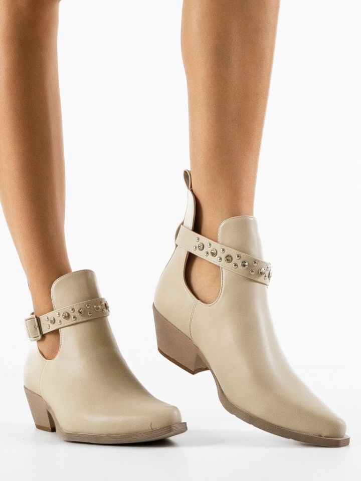 Stivali bassi Beige Gianna - Img 1