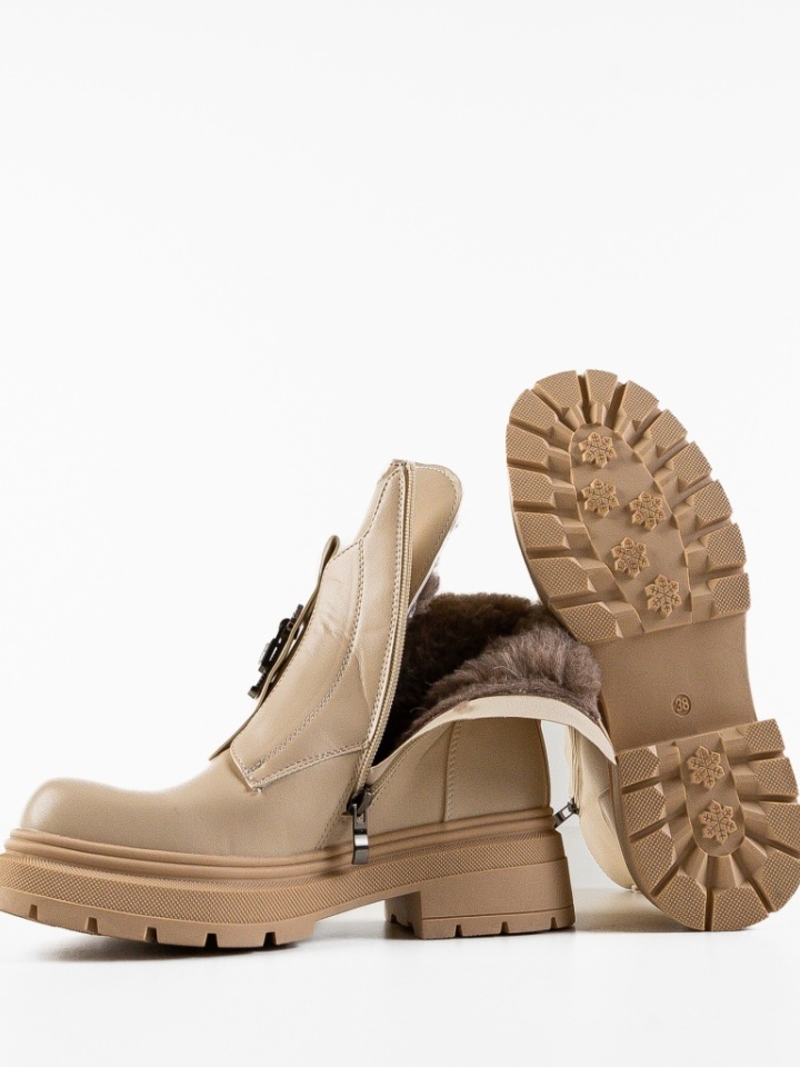 Tronchetti da donna Beige Hamag - Img 7