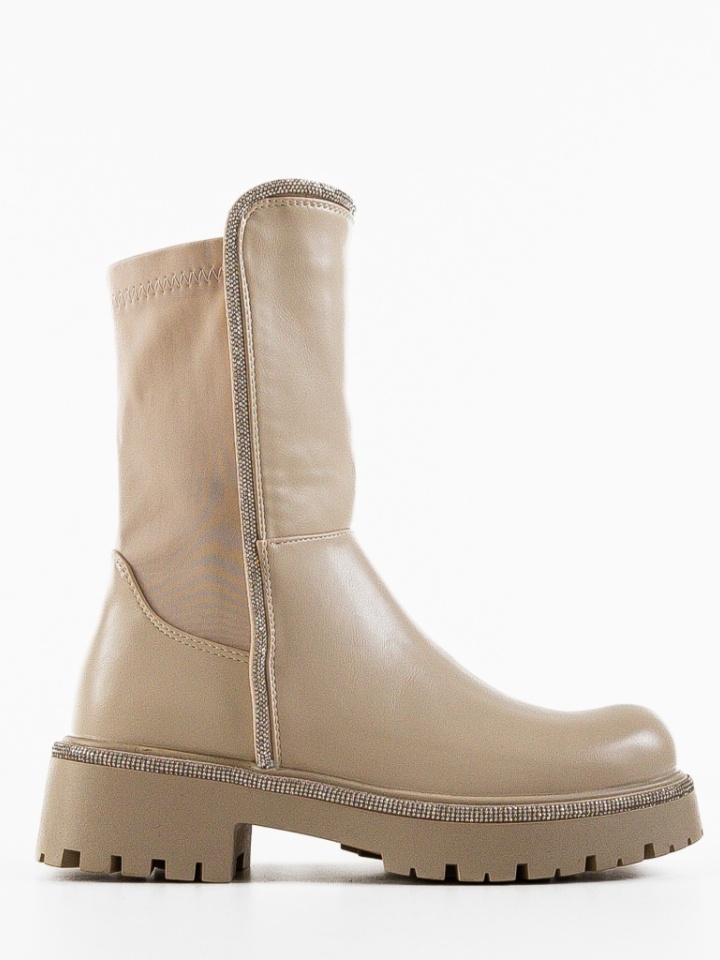 Tronchetti da donna Beige Haroo - Img 4