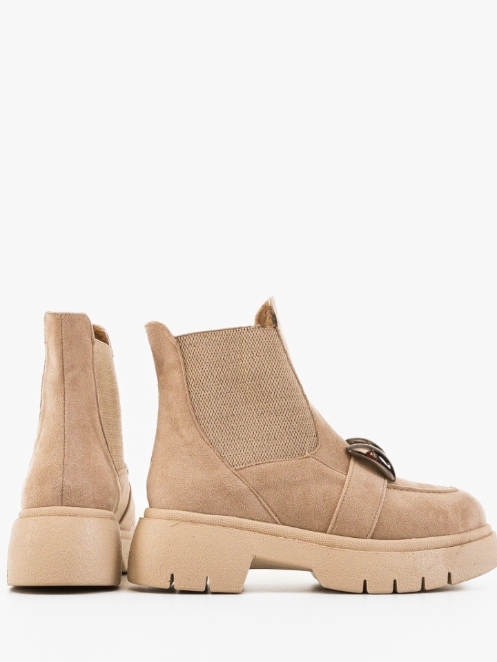 Tronchetti da donna Beige Krenzza - Img 4