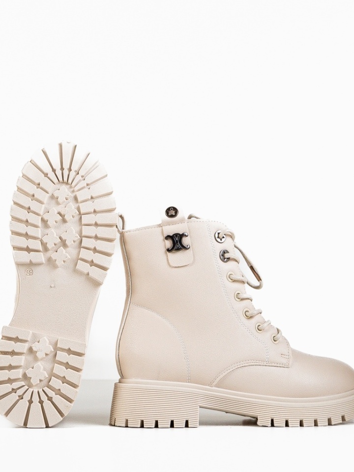 Tronchetti da donna Beige Pokrut - Img 6