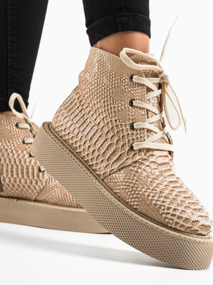 Tronchetti da donna Beige Rikon - Img 1