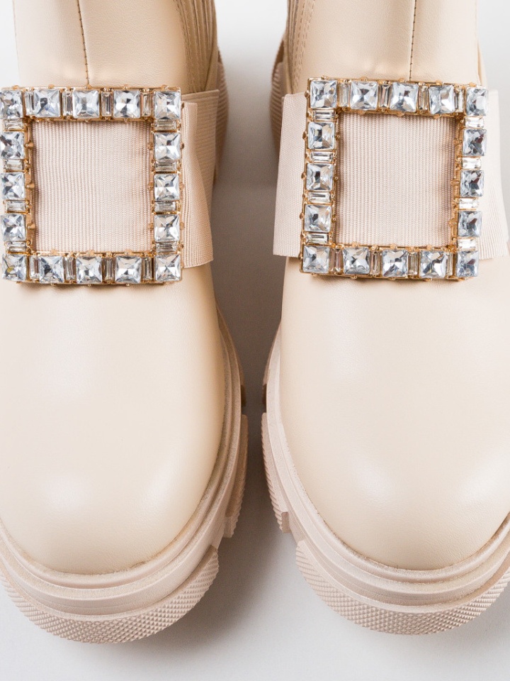 Tronchetti da donna Beige Saara - Img 4