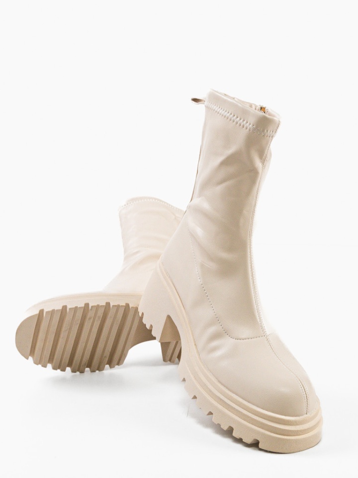 Tronchetti da donna Beige Shobha - Img 8
