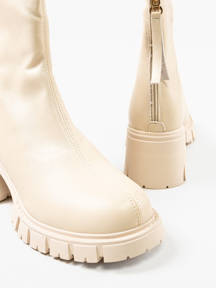 Tronchetti da donna Beige Siman - Img 8