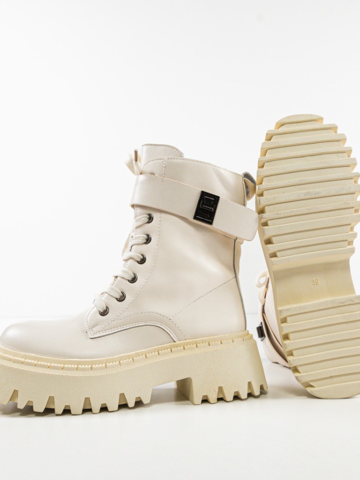 Tronchetti da donna Beige Sobek - Img 6