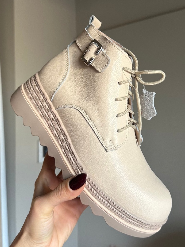 Tronchetti da donna Beige Solders - Img 1