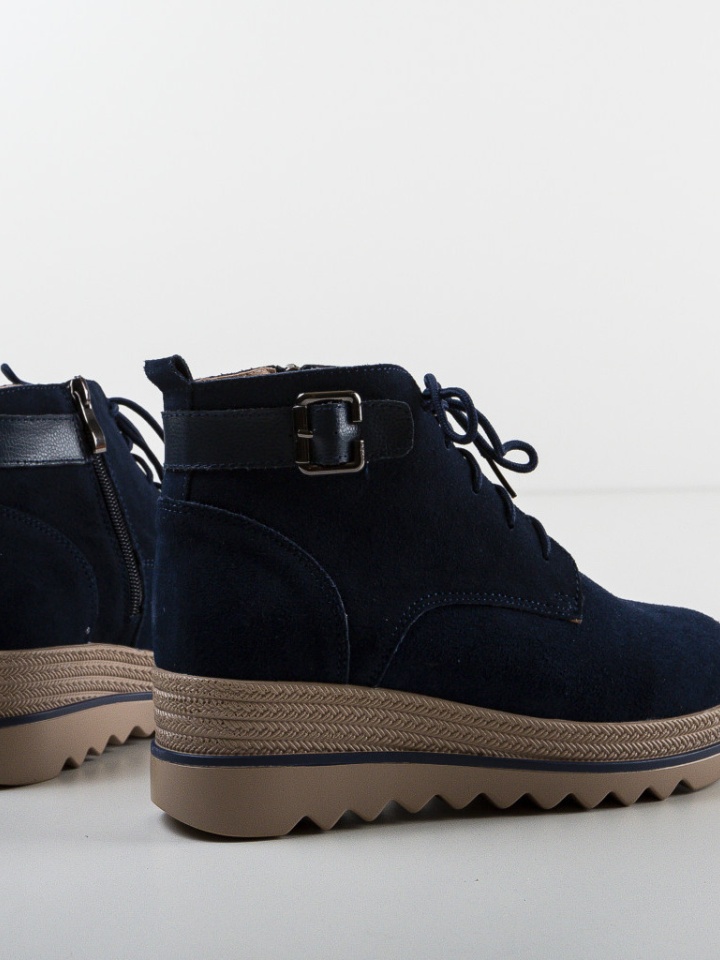 Tronchetti da donna Blu navy Kniz - Img 6