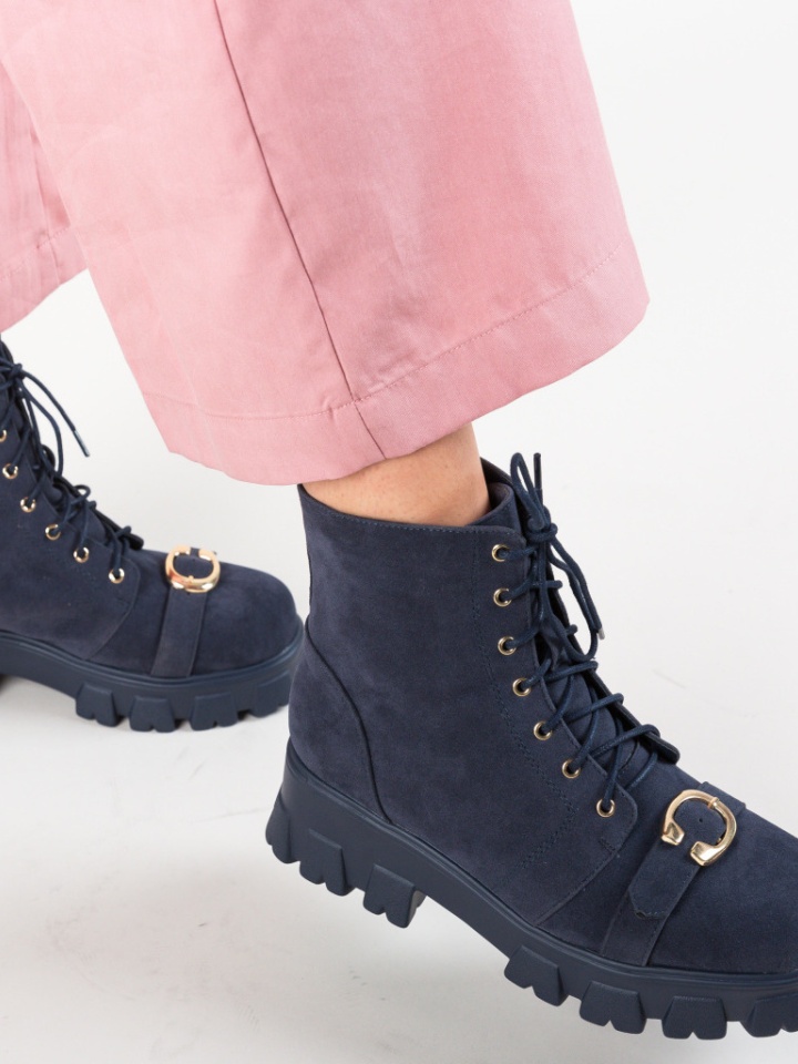 Tronchetti da donna Blu navy Raees - Img 4
