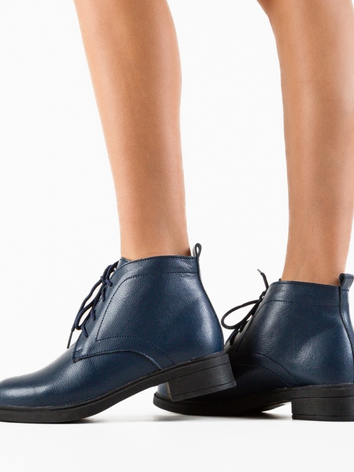Tronchetti da donna Blu navy Tenzin - Img 3