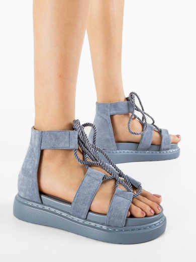 Sandali con plateau Blu Sharm