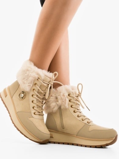 Tronchetti da donna Beige Safiya