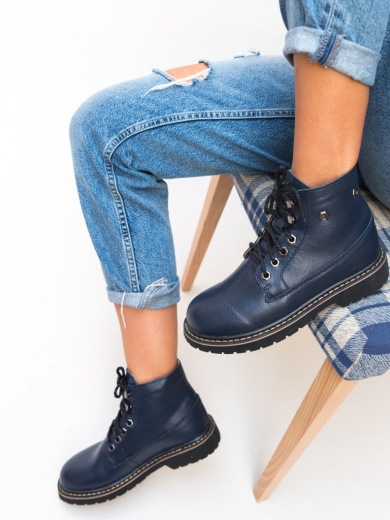Tronchetti da donna Blu navy Reiko