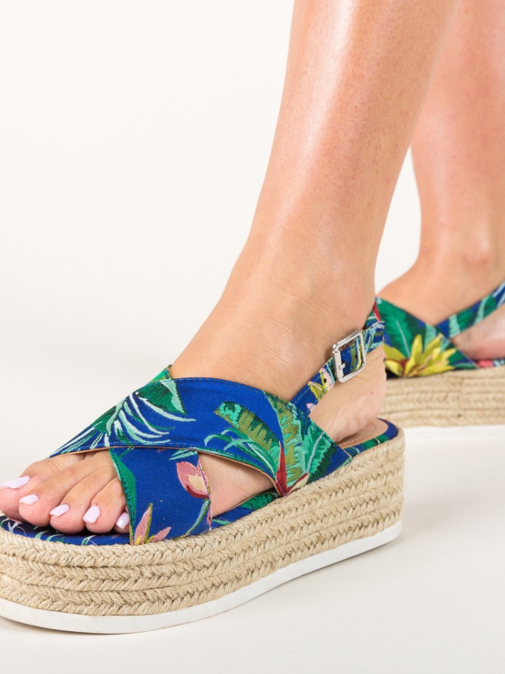 Sandale s platformo Reed Modri