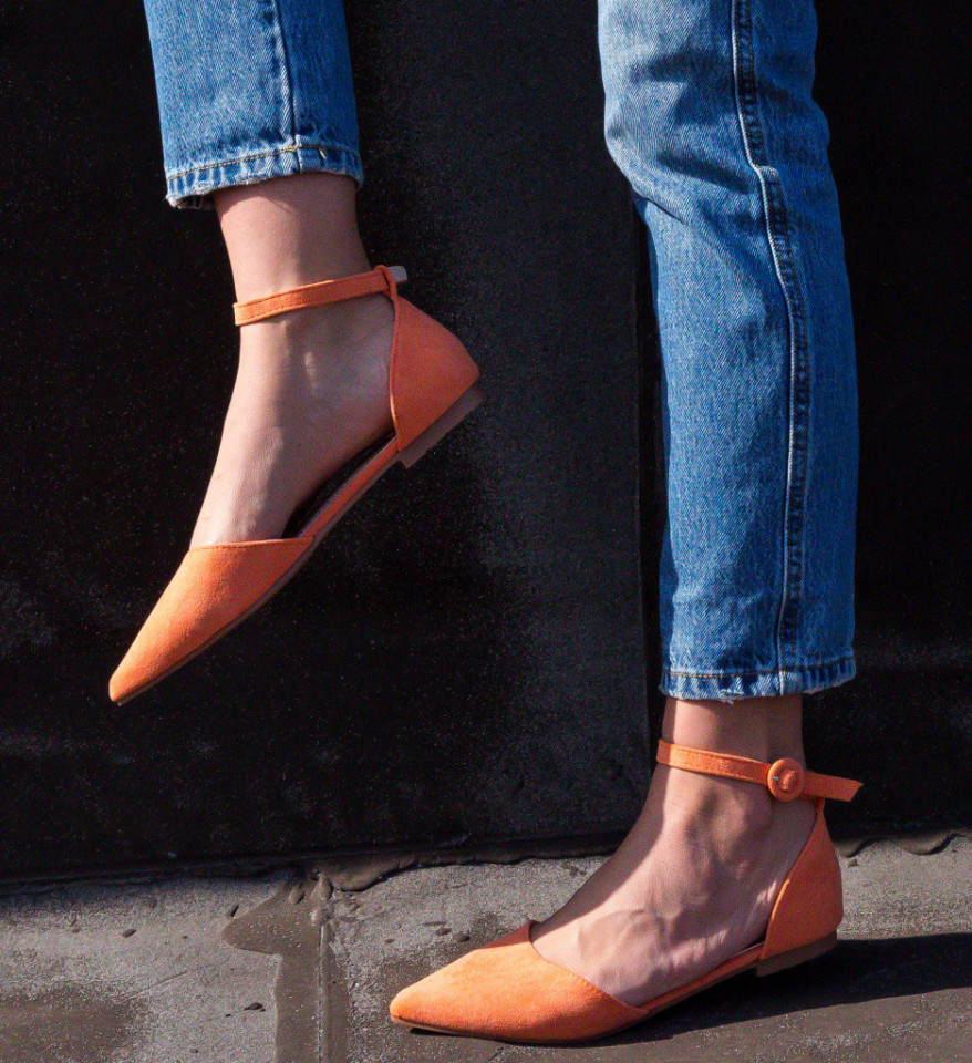 Casual čevlji Luxo Oranžni