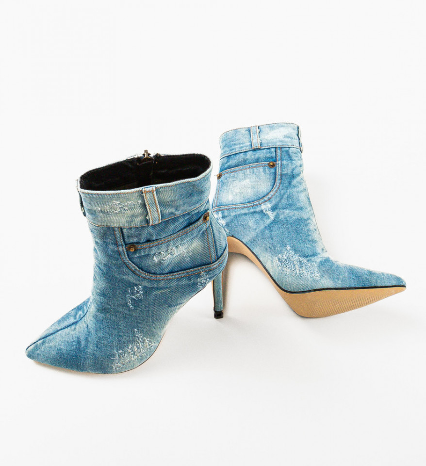 Botine dama Byron Albastre
