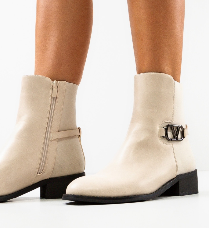 Botine dama Math Bej - Img 5