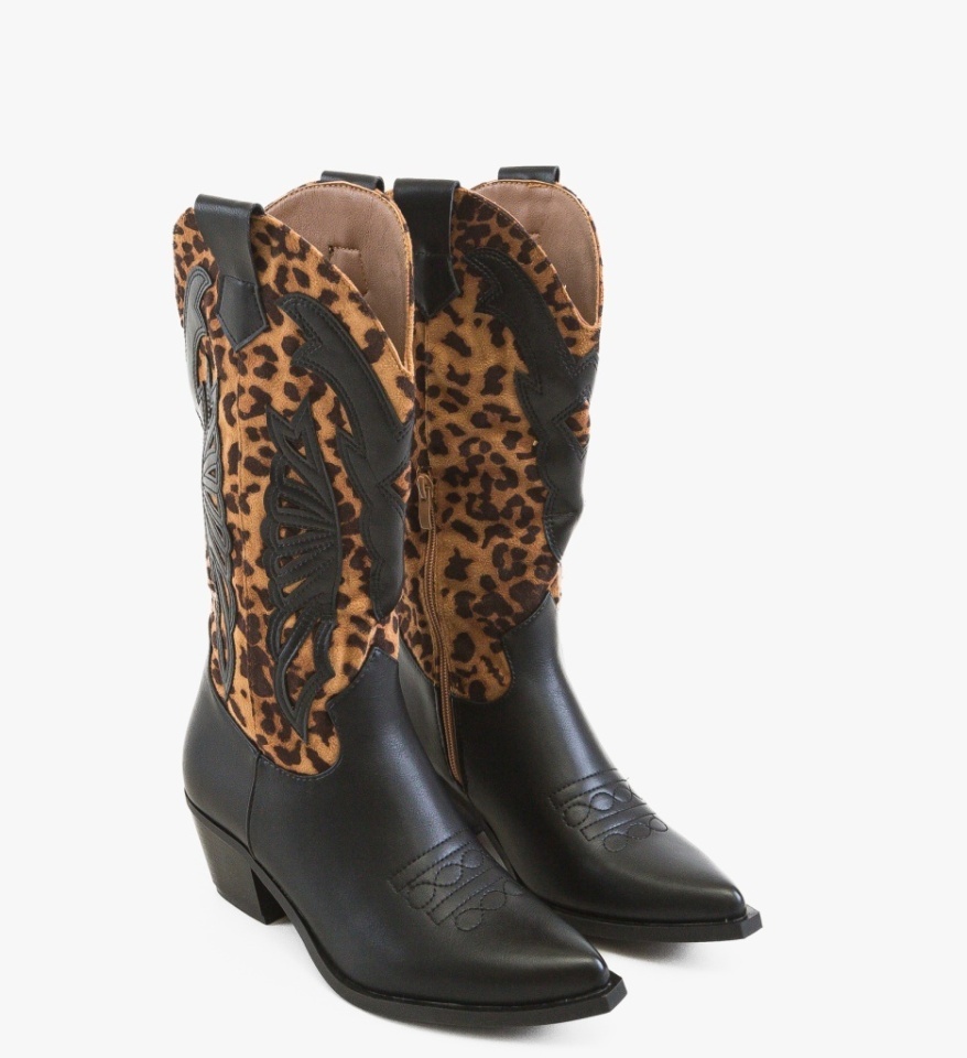 Cizme dama Cobboy Animal Print - Img 2