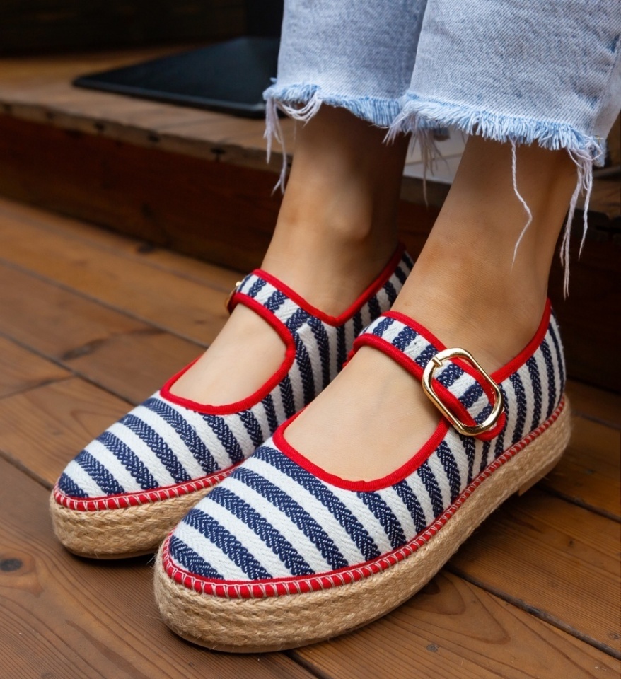 Espadrile dama Gamny Albastri - Img 6