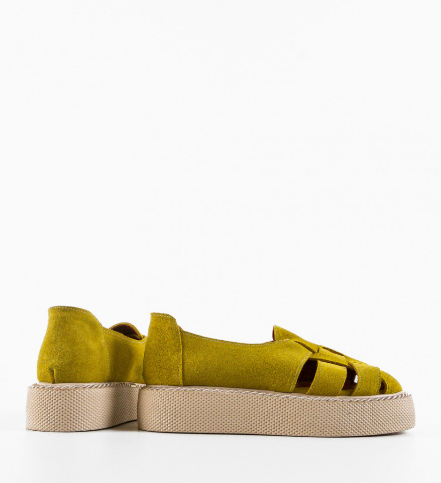 Pantofi Casual Anura Galbeni - Img 2