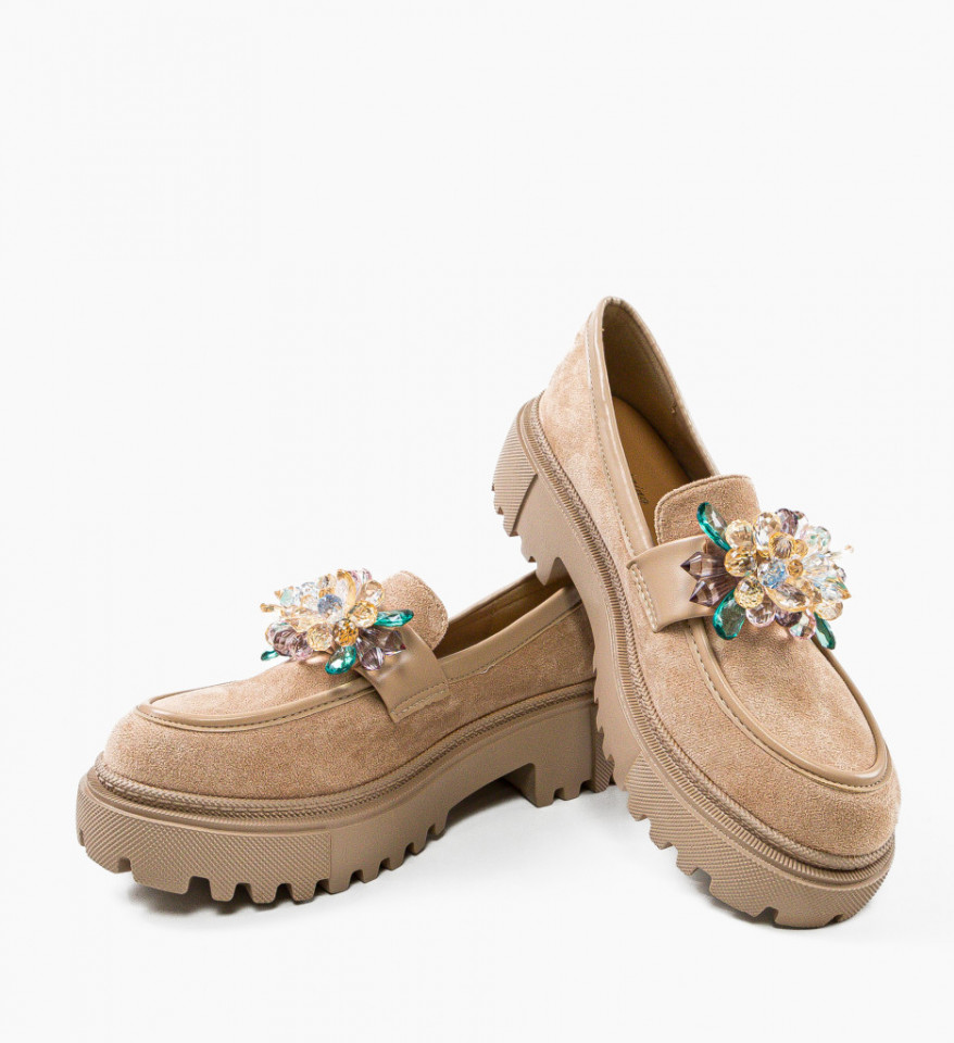 Pantofi Casual Barry Khaki - Img 2