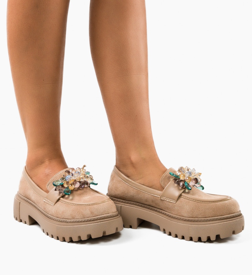 Pantofi Casual Barry Khaki - Img 6