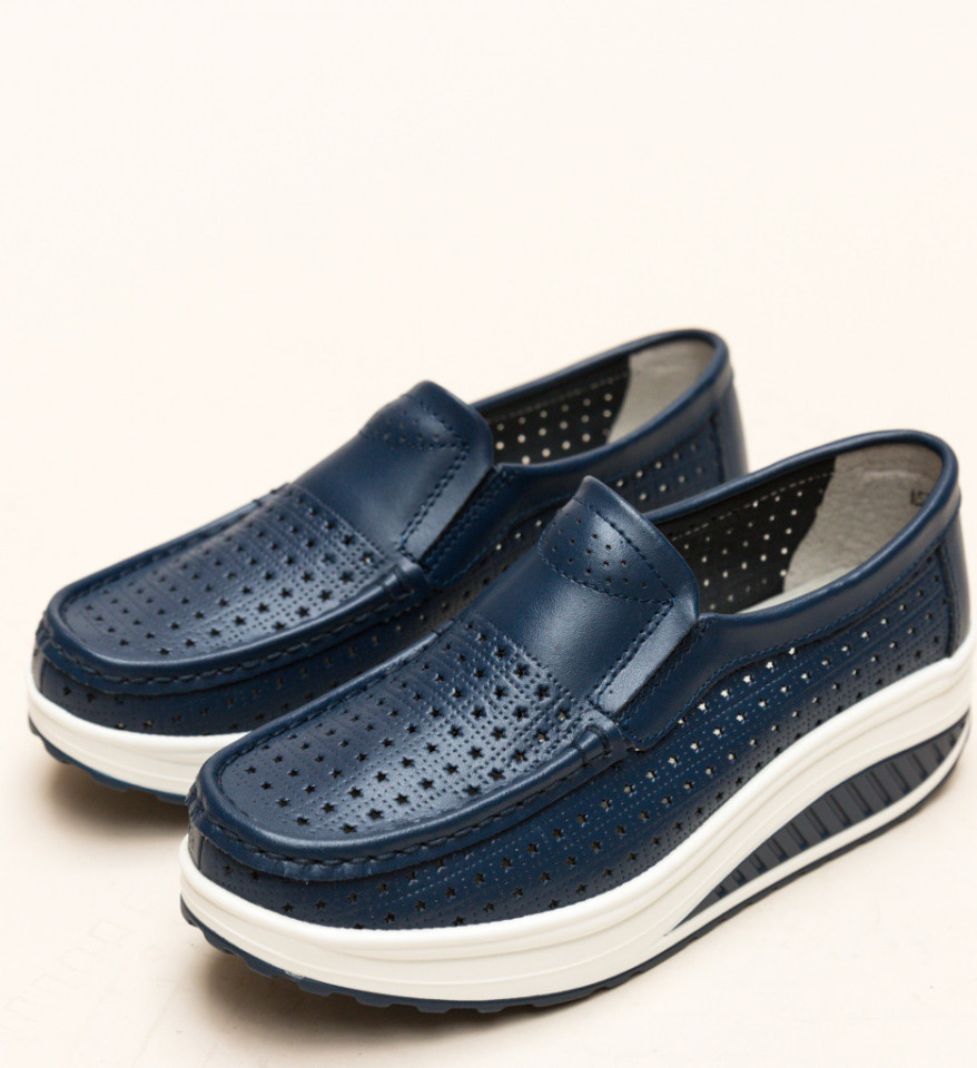 Pantofi Casual Bicaz Bleumarin - Img 3