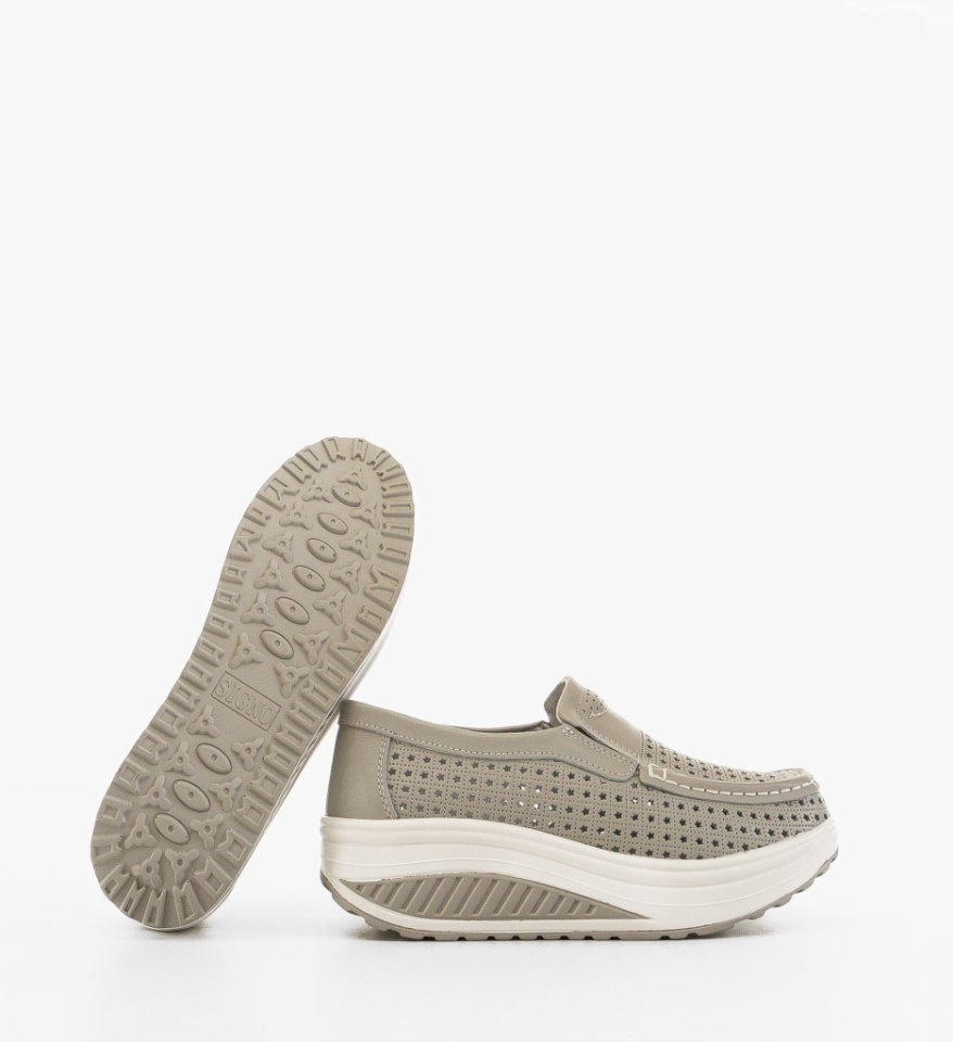 Pantofi Casual Bicaz Gri - Img 3